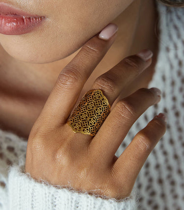 Масивен ажурен пръстен