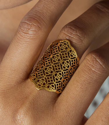 Масивен ажурен пръстен