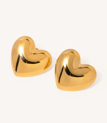 Масивни обеци на винт сърца