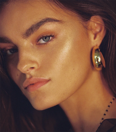 Масивни обли обеци халки на винт