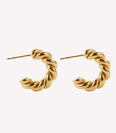 Обеци халки на винт rope chain