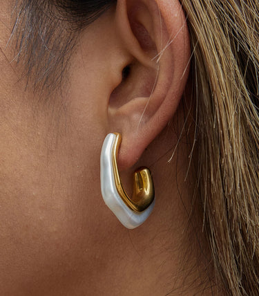 Обеци халки на винт със смола