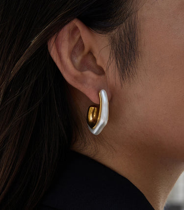 Обеци халки на винт със смола