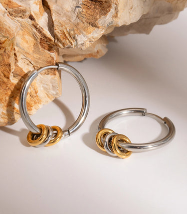 Обеци халки с мини рингчета