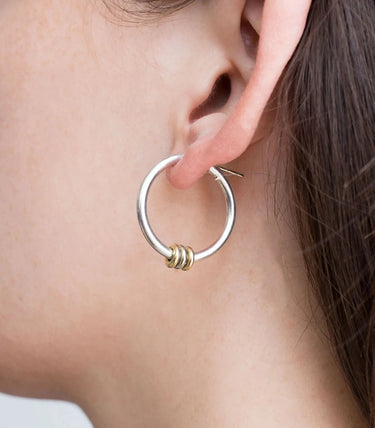 Обеци халки с мини рингчета