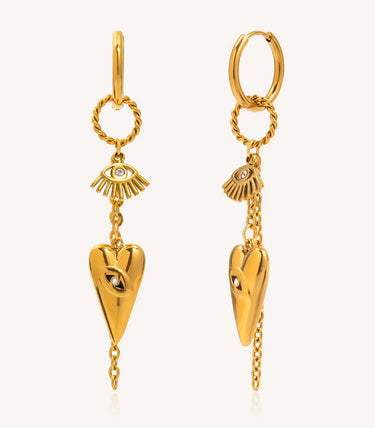 Обеци халки с висящи елементи