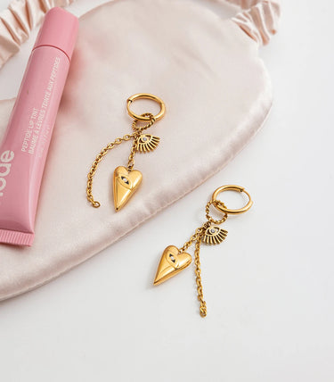 Обеци халки с висящи елементи