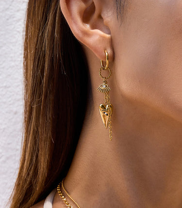 Обеци халки с висящи елементи