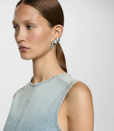 Обеци на винт с дизайн крила