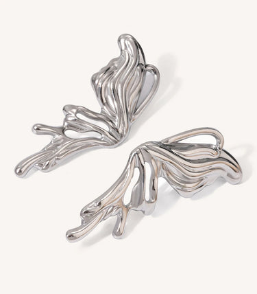 Обеци на винт с дизайн крила