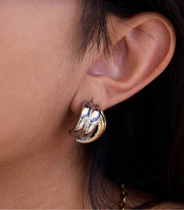 Обеци на винт с извит кант