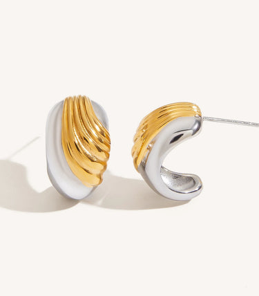 Обеци на винт с релефен орнамент