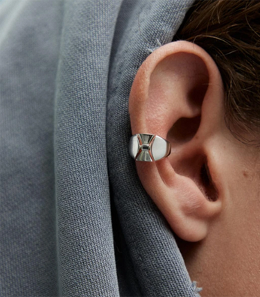 Обеци за хрущял с urban елемент