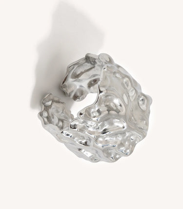 Отворен hammered пръстен