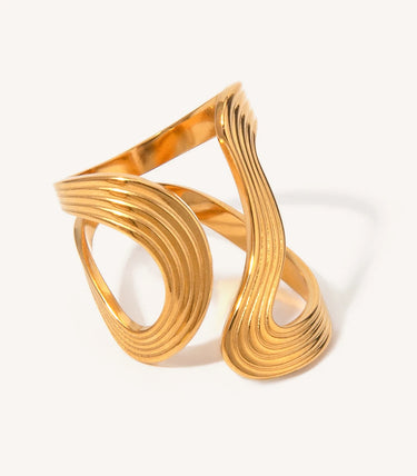 Отворен пръстен с релефен дизайн