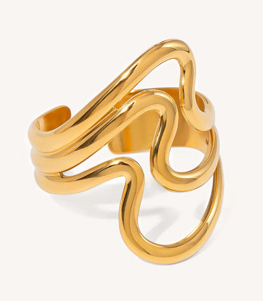 Отворен wavy пръстен