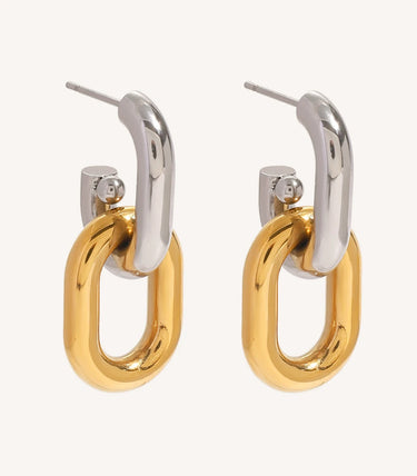 Отворени double hoop обеци на винт