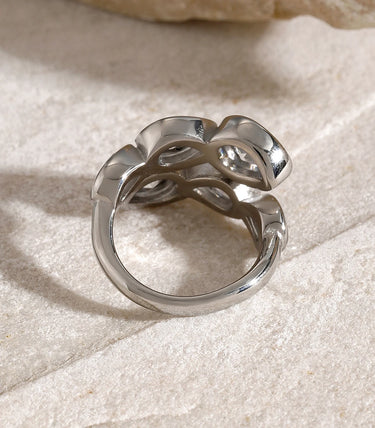 Регулируем пръстен с капковидни циркони