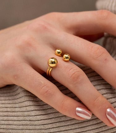 Регулируем пръстен с три топчета