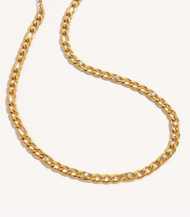 Синджир с плетка картие и циркони