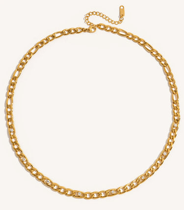 Синджир с плетка картие и циркони