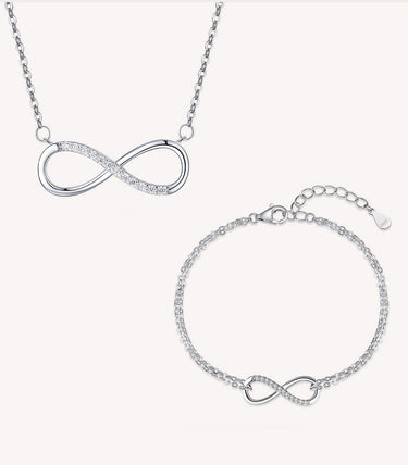 Сребърен комплект „До безкрая“