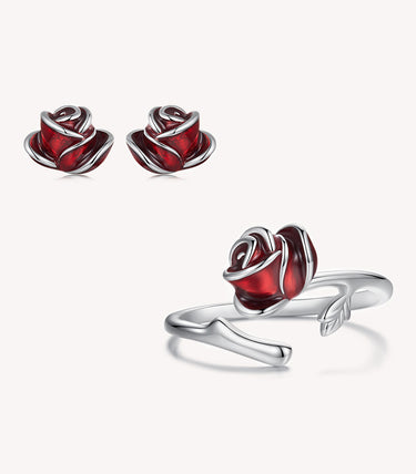 Сребърен комплект „Кралицата на цветята“