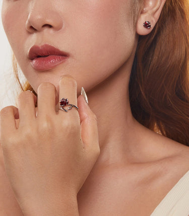 Сребърен комплект „Кралицата на цветята“