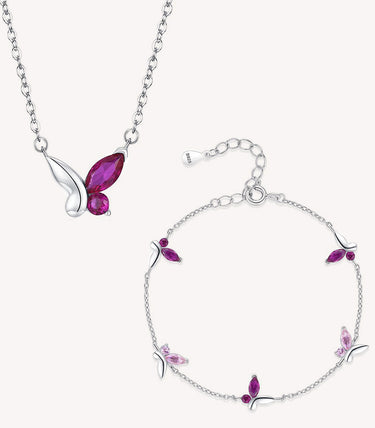 Сребърен комплект „Нежнокрила“