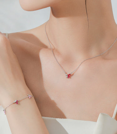 Сребърен комплект „Нежнокрила“