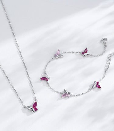 Сребърен комплект „Нежнокрила“