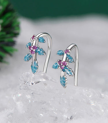 Сребърен комплект „Празничен илекс“