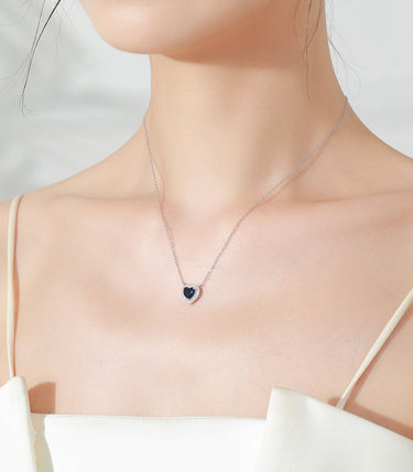 Сребърен комплект „Сапфирена целувка“