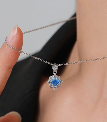 Сребърен комплект „Синя топлина“