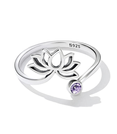 Сребърен пръстен „Цвете на светлината“