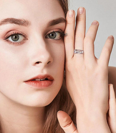 Сребърен пръстен „Цветна приказка“