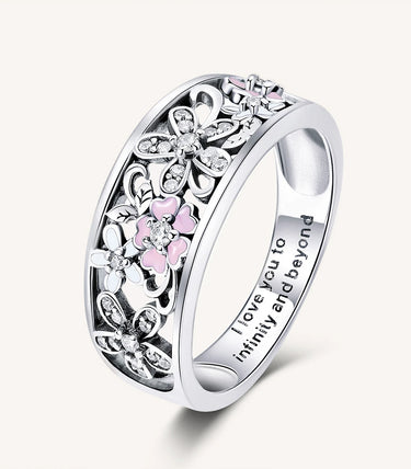 Сребърен пръстен „Цветна приказка“