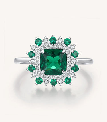 Сребърен пръстен „Green Oasis“