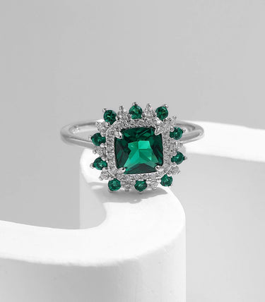 Сребърен пръстен „Green Oasis“