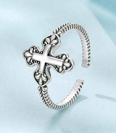 Сребърен пръстен „Имай вяра“