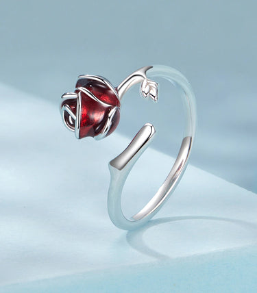 Сребърен пръстен „Кралицата на цветята“