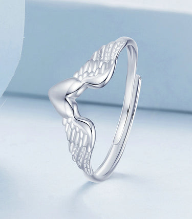 Сребърен пръстен „На крилете на любовта“
