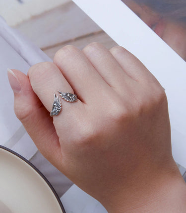 Сребърен пръстен „Небесна закрила“