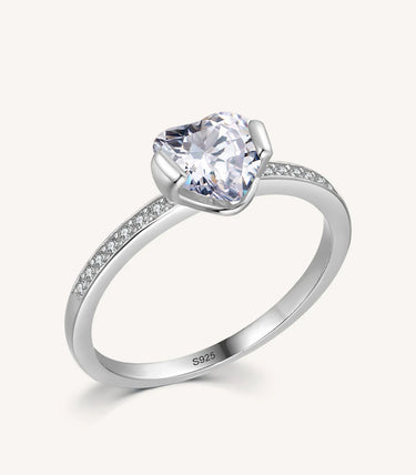 Сребърен пръстен „Обич“