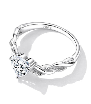 Сребърен пръстен „Обичай се“