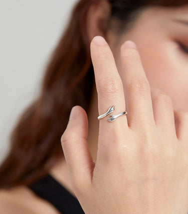 Сребърен пръстен „Прегърни ме“