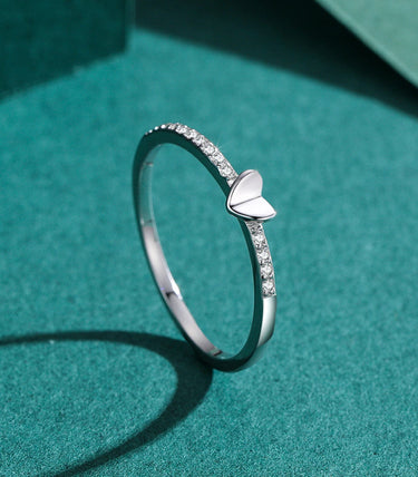 Сребърен пръстен „С голямо сърце“