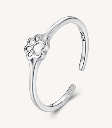 Сребърен пръстен „С лапа на сърцето“