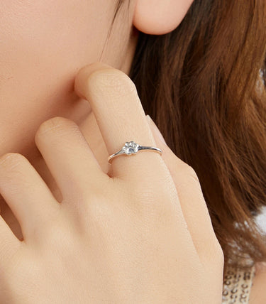 Сребърен пръстен „С лапа на сърцето“