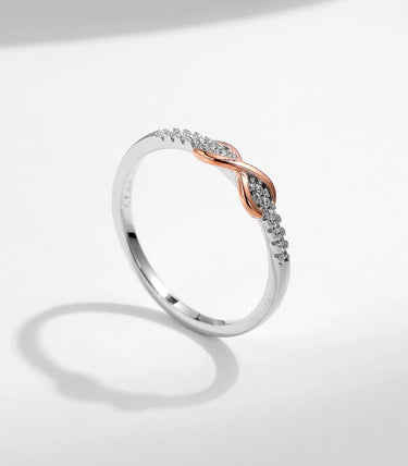 Сребърен пръстен „Свързани във вечността“